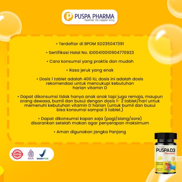 Puspa D3 Chewable - Gambar 4